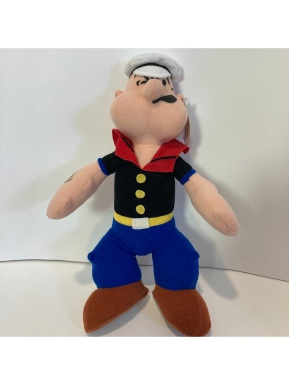 Play by Play Popeye 13” Plush Doll 1994 Vintage Stuffed Toy Sailor Man With Tag